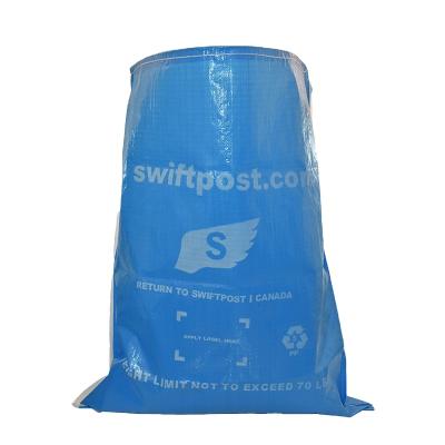 China Recyclable Custom Printed Custom Printed Recycled Plastic PP Woven Mail Bags PP Woven Mail Bags for sale