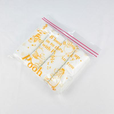 China Guangdong BIODEGRADABLE Frosted White Plastic Clothing Zipper Bag Packaging For for sale