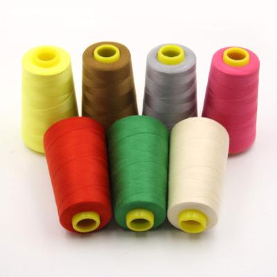 China High Tenacity Sewing machine thread 3000yds Solid Color 100% polyester Sewing thread 40/2 5000yards high quality for sale