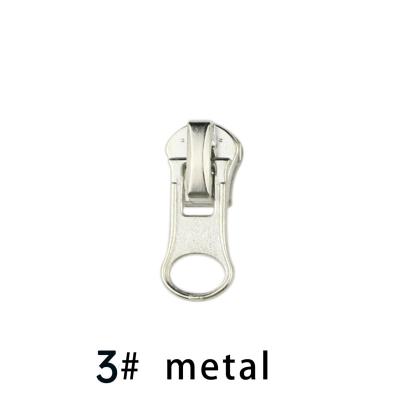 China Nickel Free Engrave Logo Metal Zipper Slider Pull Customized With Hole Engraved Logo for sale