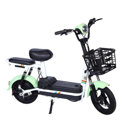 China China 14 inch tire electric bicycle 350w 48v city electric two wheel wholesale steel bicycle brushless electric bicycle for sale