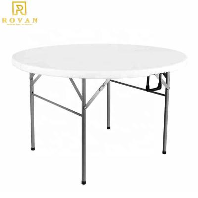 China Traditional Round 6ft Round Folding Table 1.83m Diameter HDPE Cheaper Table for sale