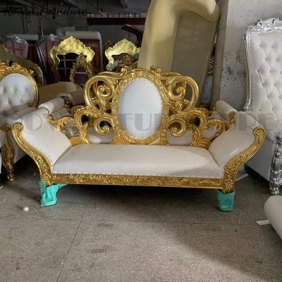 China New Style Modern Luxury King Throne Chair Double Seat Wedding Chairs For Bride And Groom Sofa Chair For Party for sale