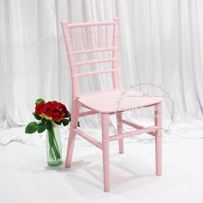 China Plastic Pink Chiavari Kids Chair Resin Kids Chair tiffany color party used for sale