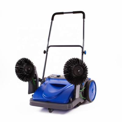 China Exterior And Interior 38 Inch Hand Push Walk Behind Floor Sweeper for sale