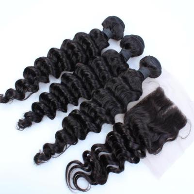 China factory supply cheap brazilian hair,7A 8A virgin hair bundles with lace closure for sale