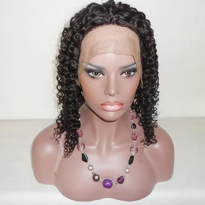 China #1b 130% Density Brazilian 100% Human Hair Deep Curl Full Lace wigs for sale