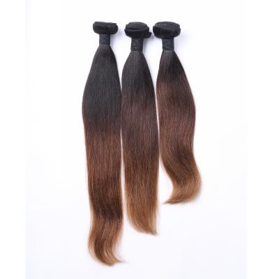 China Factory supply Ombre 3 Color Silky Straight 100G Malaysian Remy Hair Extension for sale