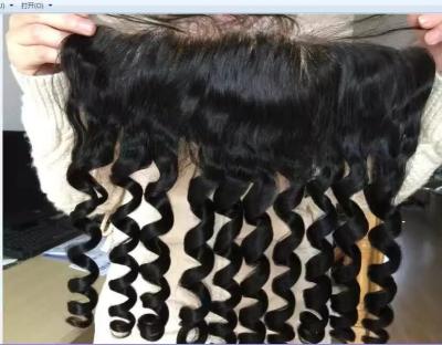 China Brazilian Hair Lace Frontal Closure Loose Wave 13*4 Natural Color for sale