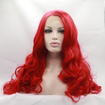 China Fashion New Style Ombre Synthetic Lace Front Wigs Cosplay Wigs Red Color 8-26 Inches for sale