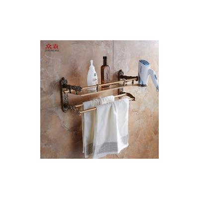 China Behind Doors/On Walls European Style Bathroom Printed Quality Towel Rack Antique Wholesale Custom Antique Wall Mounted Towel Rack For Rolled Towels for sale