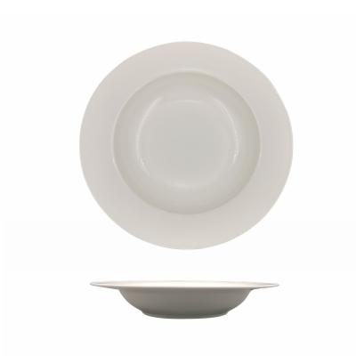 China Classic Fancy Disposable White Soup Dishes Tableware Ceramic Soupware Dishes For Dinner for sale