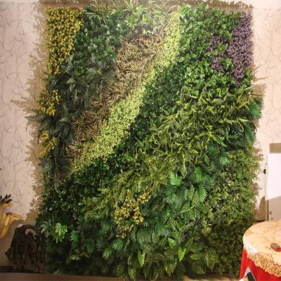 China High level odorless stable plastic tree grass wall decor, plant artificial exterior wall for sale