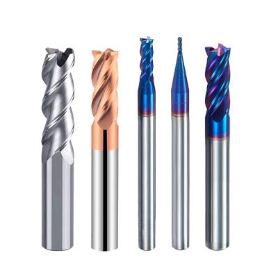 China Blue Coat Carbide 1 Inch 4 Flute Corner Endmill Router Radius End Mill For Aluminum for sale