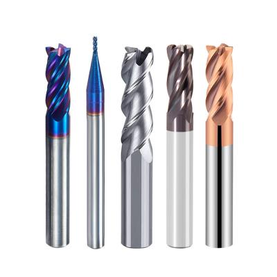 China Carbide Nano Mill Tialn Coating Solid Carbide Uneven Flute Radius Corner End Mills for sale