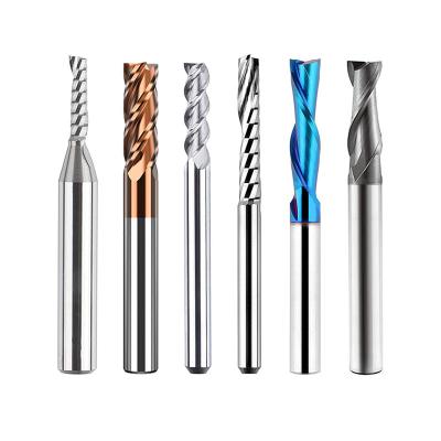 China Solid End Mill Tool Cutter Bit Porcelain CNC Carbide Flat Bottom Types Set On Sale for sale