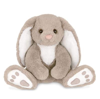 China Cute Stuffed Gray Soft Plush Toy Sitting Position Rabbit Easter Bunny Plush Toy Bunny Bed Sleep Pillow for sale