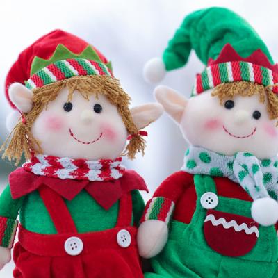 China Hot Christmas kids gift / promotion kerst navidad toy soft toy stuffed doll plush elf for sale