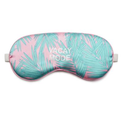 China New Arrival Anti-wrinkle Custom Printed Sleeping Silk Eye Mask With Protective Eye for sale