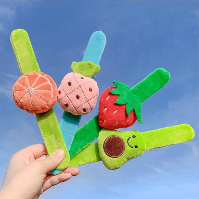 China Wholesale Creative Shaped Plush Slap Bracelets Kids Bracelet Plush Bracelet for sale