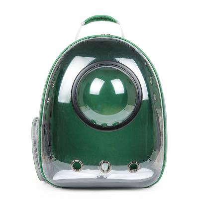 China Cat Bag Outside Portable Transparent Pet Capsule Backpack Double Shoulder Pet Carrier Stored Backpack for sale