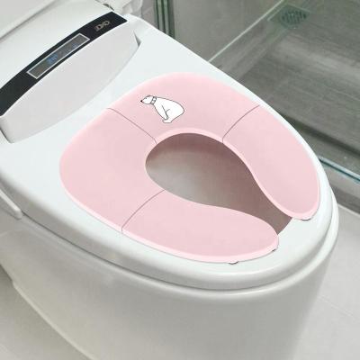 China Reach Certified Manufacturer Approved ABS Baby Safety Products Folding Portable Reusable Travel Toilet Potty for sale