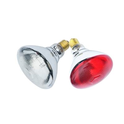 China Animal husbandry: chicks CE ETL approved BR38 250W halogen heat lamp top painted red infrared PAR38 lamp for animals for sale