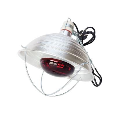 China Aluminum Single Clamp Heat Lamp Light 250W Luxury Infrared Heating Light Lamp With Aluminum Reflector For Animal Husbandry for sale