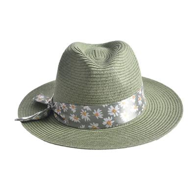 China Summer Striped High Quality Paper Braid Hat Cheap Fashion Men Beach Paper Straw Panama Hat For Summer Beach for sale