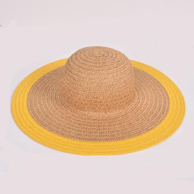 China New design hot sale customized image summer fresh dailylife beach outside stylish floppy straw hat for sale