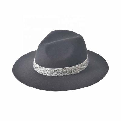 China Verified Hot Sale Autumn Winter Fashion 100% Wool Felt Fedora Panama Hat for sale