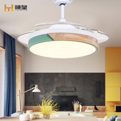 China Super Silent Remote Home 25/40w Kitchen Living Room Smart Control 36/42 Inch Led Fan Light for sale