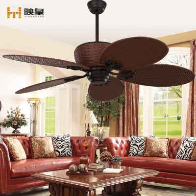 China 48 Inch ABS Blades DC Motor Indoor Outdoor Decorative Remote Control Smart Ceiling Fans With LED Lights for sale