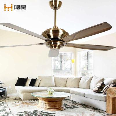 China 42/52/56 Inch Large Indoor Metal Blades Modern Ceiling Fans Smart Control for sale