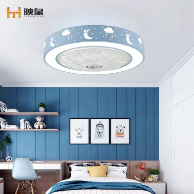 China Smart Control 50/60cm Diameter Bedroom Ceiling Fan With Variable LED Light for sale