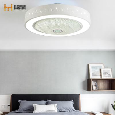 China 50/55/60 Cm Diameter Star Light Bedroom Modern Super Silent Remote Control LED Ceiling Light With Fan for sale