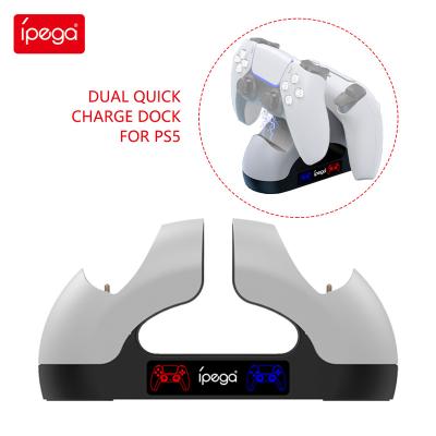 China Durable IPEGA PG-P5008 for PS5 Controller Quick Charge Base Dual Interface Charger Bracket Base for sale