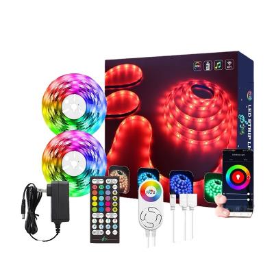 China 5050 RGB 12v 40 wifi Tuya LANDSCAPE music light remote control main strip smart alexa alexa light strip dual light mode for sale