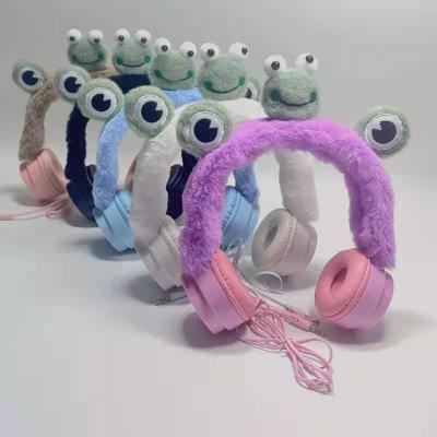 China New Model Earphone Popular Gift Cute Frog Design Winter Plush Earmuff Earmuff for sale