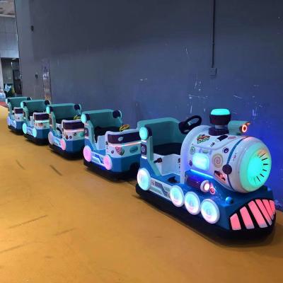 China New 2022 Fiberglass Battery Using Hour About 6 Hours Electric Amusement Park Train For Amusement Park Rides Exercise for sale