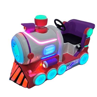 China Fiberglass Outside Lightweight Toy Led Locomotive Train For Amusement Park Parks Used Trains For Sale for sale