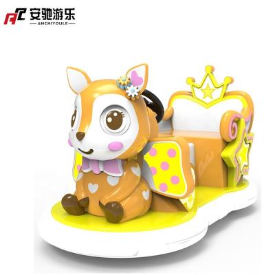 China Fiber Glass+ Metal Elf Deer Prototype ElectricPlaza Square Car Hardware Fiberglass Car Electric Brakes Using Battery Play Car for sale