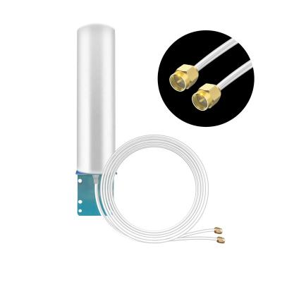 China 600-3800mhz Cylinder Barrel Omni Barrel Antenna OEM Outdoor Mobile Broadband Cylinder PT-SMA 10-12 DBI 2g/3g /4g/5g LTE Wifi for sale