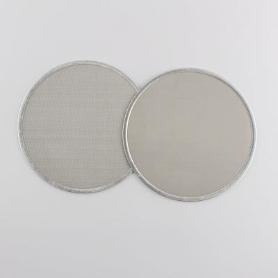 China Mesh filter SUS316 4 layers Steel Sintered Round nets with Aluminum or Copper boarder sale for sale