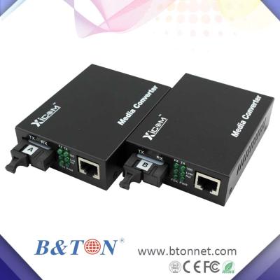 China Ethernet Over Fiber 10/100M Simplex Single-Mode SC Planet Media Converter for sale