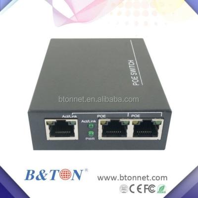 China Best POE Switch Gigabit 2 Ports POE+1 Uplink UTP/Fiber Ports 1K for sale