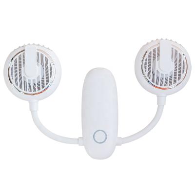 China Hotel New Arrive F38 Whole Double-end Multifunctional Fan Hands-free Hanging Neck Lazy Portable Fan for sale