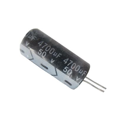 China 1 x 4700uf 50v 18*35 50v 4700uf 18x35 Electrolytic Capacitor for sale