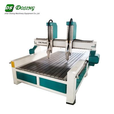 China Acrylic PVC Wood Engraving Cutting High Quality CNC Router Dubai Double Head Accessories for sale