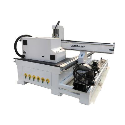 China Chair leg making woodworking 4 axis cnc multifunction 3d router rotary wood cutting machine for chair leg for sale